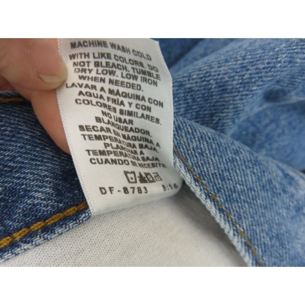 George Men's Blue Straight Leg 100% Cotton Comfy Regular‎ Jenas Size 44x30 - Picture 8 of 14